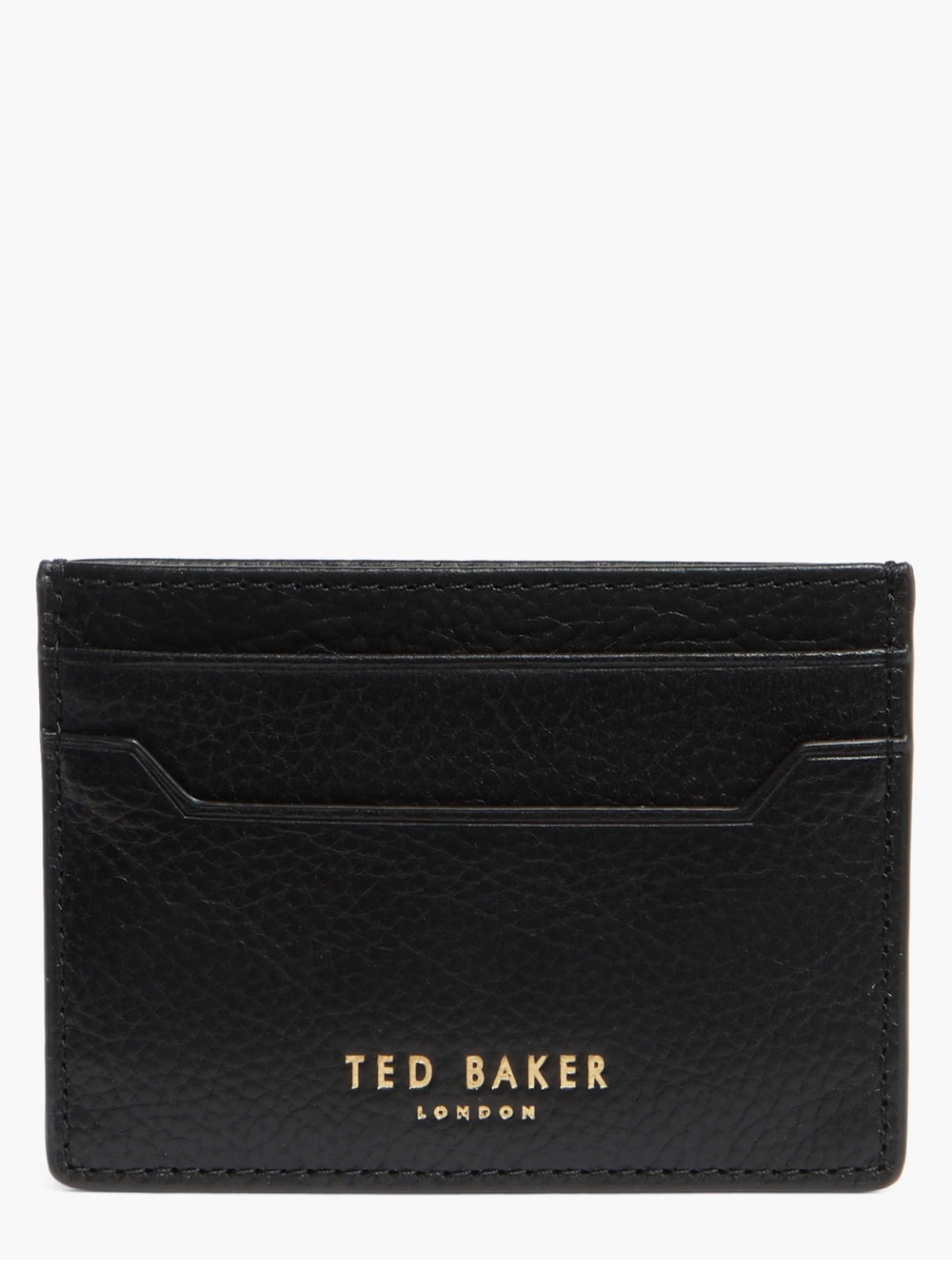 Ted Baker London Black Cavendish Pebbled Cardholder NWT
